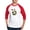 Red/White, variant on CafePress - BUTTERFLIES & PURPLE THISTLE Baseball Jersey - Cotton Baseball Jersey, 3/4 Raglan Sleeve Shirt