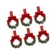 thumbnail image 5 of 6 coronas navideñas artificiales para puerta de entrada, para interior y exterior. Rojo, 5 of 9