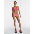 thumbnail image 3 of Hot Girl Summer by Megan Thee Stallion Women's and Women's Plus Bubblegum Hottie Side Tie Shell Bikini Bottoms, Sizes XS-3X, 3 of 6