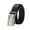 Black#07, variant on Abomasnow Men Black PU Leather Automatic Buckle Belt with Matte Black Modern Buckle for Business and Casual Wear