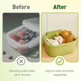 thumbnail image 5 of 2025 Upgraded Self-Cleaning Sink Strainer Basket – Sink Food Catcher with Bottom Release, Kitchen Sinks Food Waste Collector (white), 5 of 8