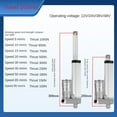 thumbnail image 1 of Large Thrust Electric Rod Stroke DC Electric Push Rod Telescopic Rod Industrial Electric Lift Motor Lift Rod-SinKeeU, 1 of 3