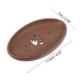 thumbnail image 4 of Jabonera Unique Bargains para mantener el jabón seco 2 en 1, protector de jabón y cepillo para baño, cocina, silicona marrón con cerdas, 4 of 7