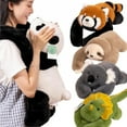 thumbnail image 2 of 65cm Kawaii High Quality Forest Animal Plush Doll Pillow Soft Long-arm Raccoon Dinosaur Sloth Panda Koala Plush Toy Home Decor, 2 of 9