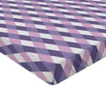 thumbnail image 2 of Ambesonne Mauve Fitted Sheet, Mosaic Crossed Pattern, Twin XL Size, Mauve Lilac, 2 of 3