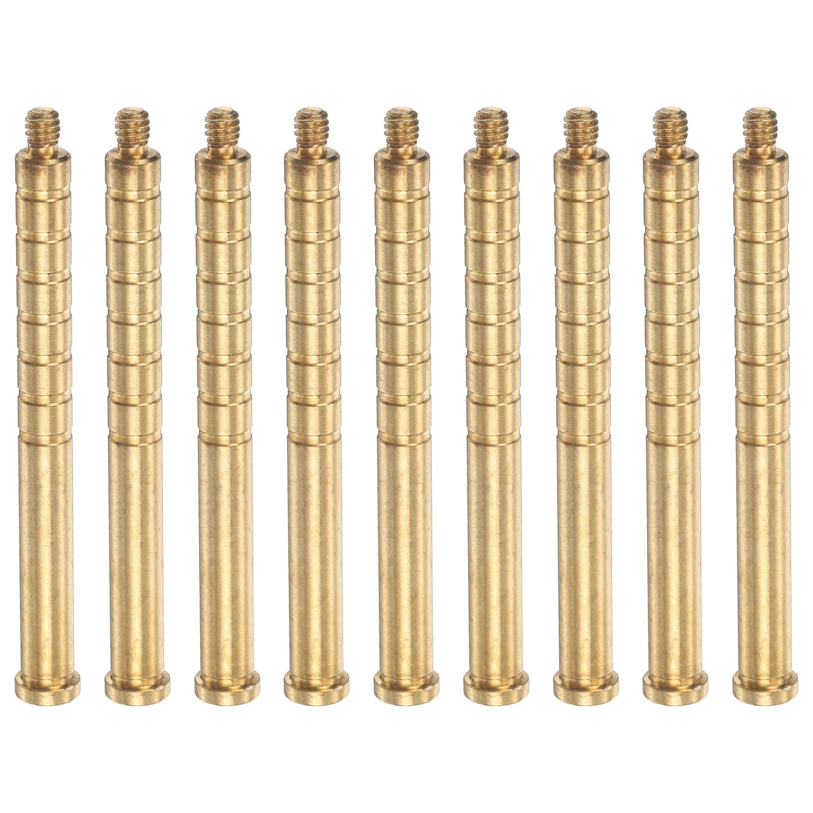 Uxcell Arrow Insert 200 Grain Archery Brass Screw Insert Arrow Weight with Copper Base Archery Hunting Accessory for 6.2mm/0.244 Carbon Arrow Field Points Shaft 9 Pack & Brass