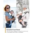 thumbnail image 3 of Besrey - Portabebés de cadera para papá, portabebés delantero de verano para recién nacidos a niños pequeños, soporte para mochila para hombre, arnés para llevar a bebés, asiento de cadera con correa, 3 of 5