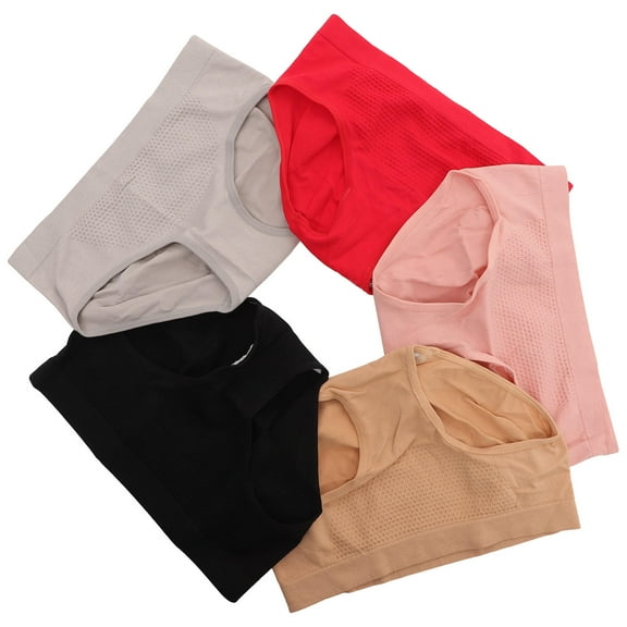 HOOWIFFY Low Rise Briefs Women Cotton 5Pcs Middle Waist
