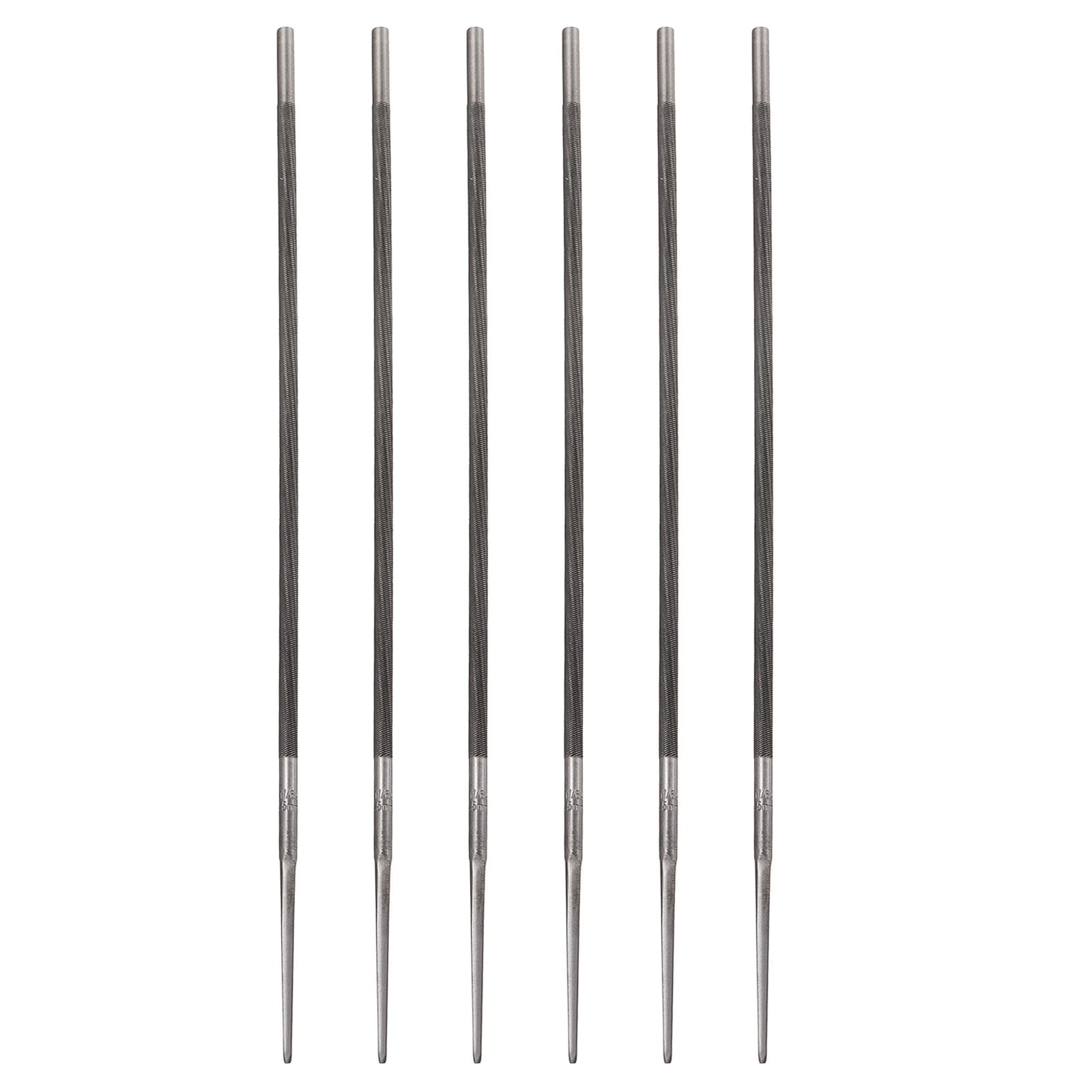 Uxcell 6pack Chainsaw File 11/64 (4.5mm) Round Sharpening Hand Files Tool with Spiral Cut for Chain Chainsaw