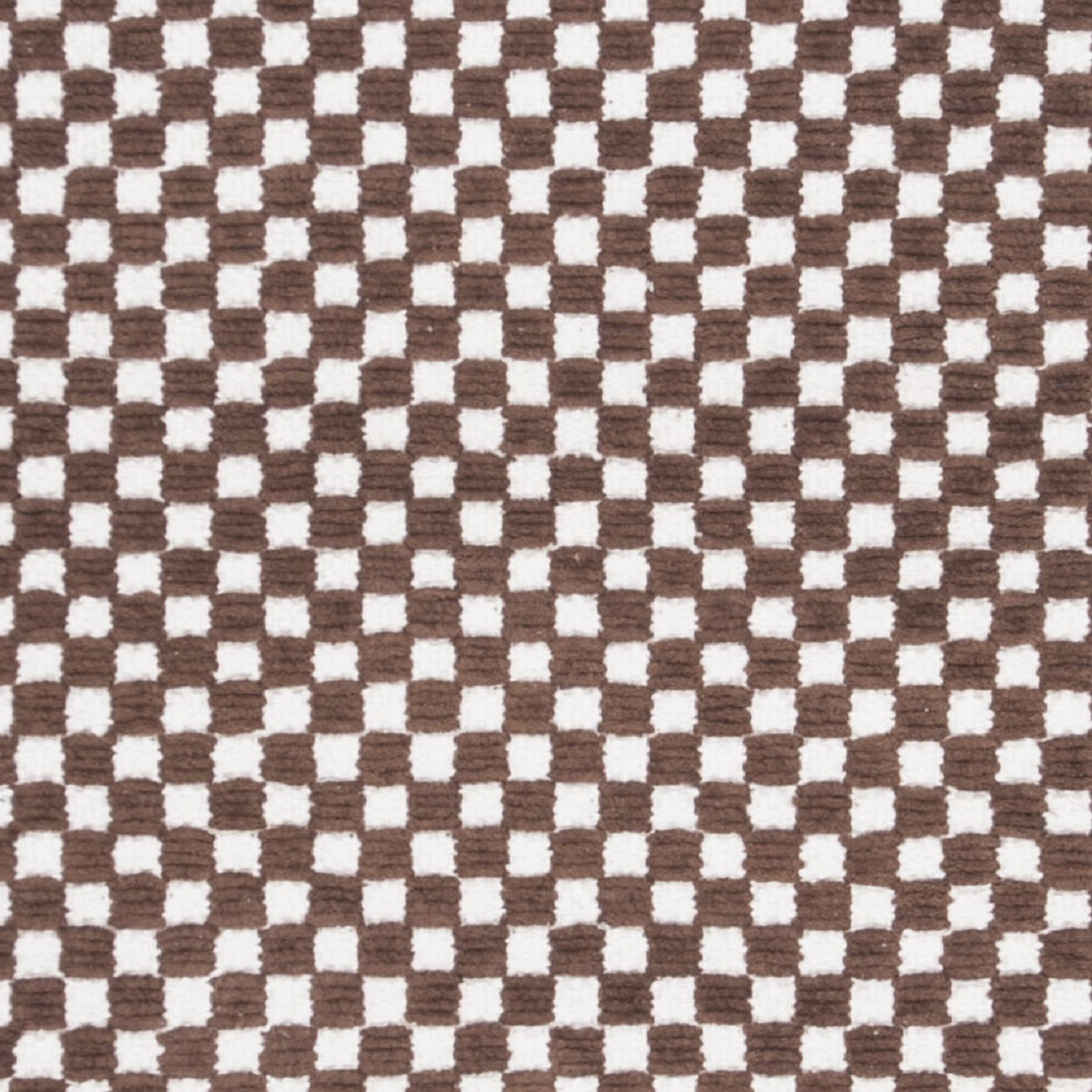 SAFAVIEH Boston Peter Checker Chevron Cotton Runner Rug, Brown, 2'3" x 7'