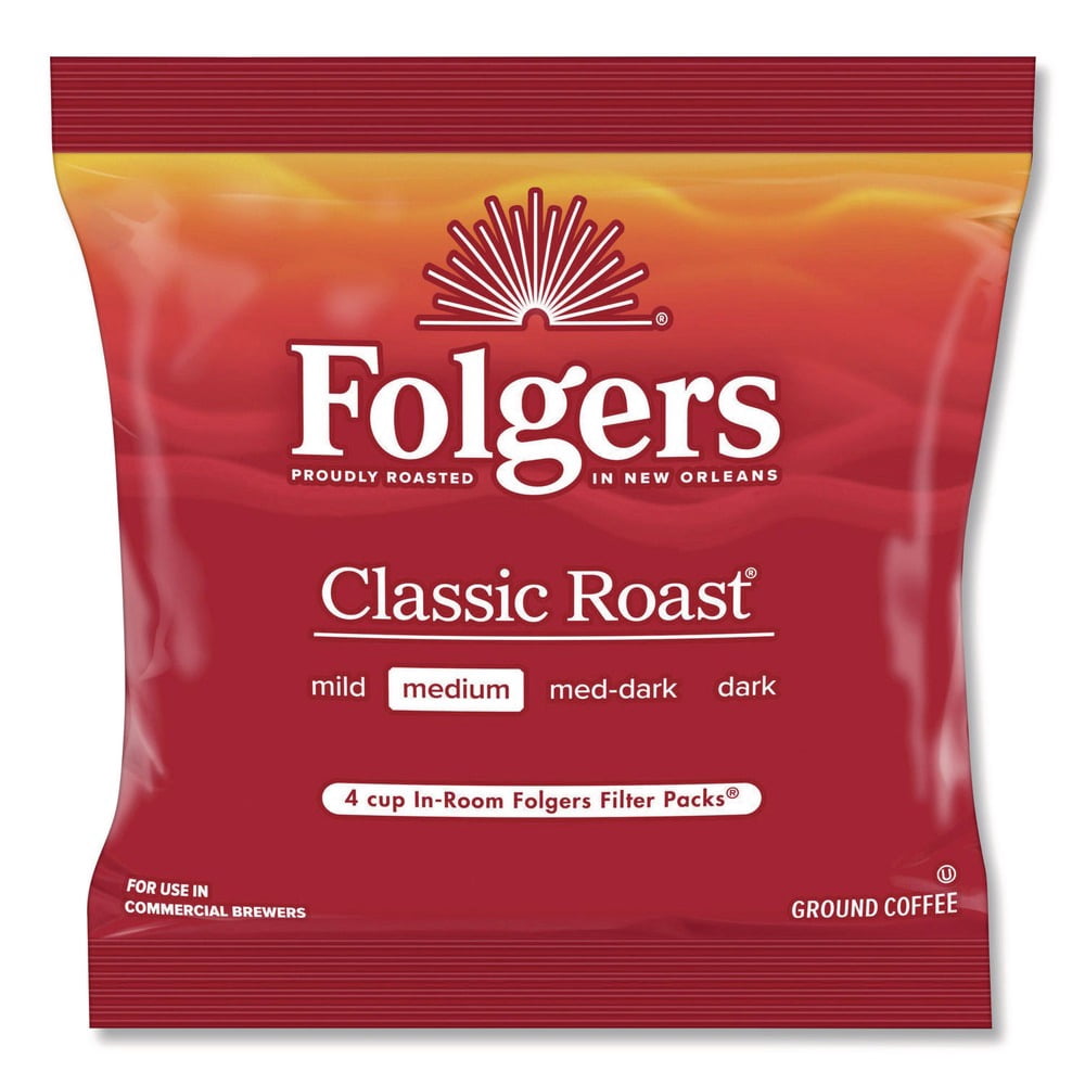 Folgers 2550006546 0.6 oz. Classic Roast Ground Coffee Filter Packs (200/Carton)