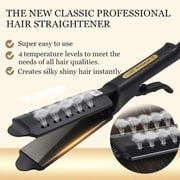 Barrettes Ceramic Tourmaline Ionic Flat Iron Hair Straightener Professional Glider Plug, Barrettes for Women