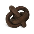 thumbnail image 1 of Gild Design House Devante Wood knot Sculpture, Large Dark Brown, 1 of 6