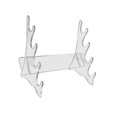 thumbnail image 4 of Soporte Samurai, estante para flauta china, soporte de suspensión acrílico estable, soporte para flauta para entusiastas, decoración de escritorio cuatro capas, 4 of 9