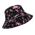 thumbnail image 2 of Easygdp Breast Cancer Awareness (2) Double-Sided Reflective Fisherman Hat,Sun Visor,Casual Hat,Fluorescent Hat,Suitable For Outdoor And Night Walking,Unisex, 2 of 9
