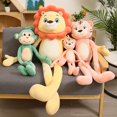 thumbnail image 1 of 50/130CM Cute Large Hanging Hook and Loop Hand Monkey Plush Toys Stuffed Lion Tiger Animal Knitted Boys Baby Doll Birthday Gift zhangyuxiang LED, 1 of 2