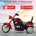 thumbnail image 5 of Patiojoy Kids Motorcycle 6V Battery Powered 3-Wheel Electric Motorcycle for Kids Red, 5 of 10