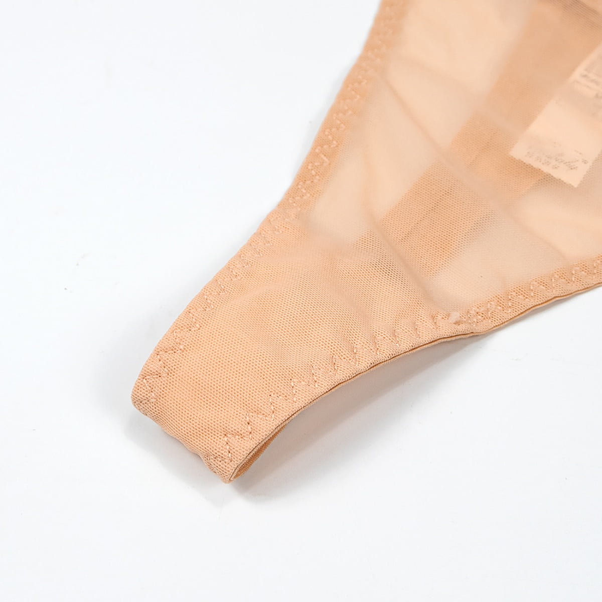 Sexy Lace Bra See Through Breathable Bra and Solid Thongs and Garter Belt and Stocking Lingerie Set