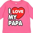 thumbnail image 4 of Inktastic I Love My Papa Boys or Girls Long Sleeve Toddler T-Shirt, 4 of 5