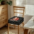 thumbnail image 2 of SEANATIVE Santa Claus Chair Covers for Dining Chairs Set of 4 Black Chair Covers for Dining Room Christmas Chair Slipcovers Cover for Kitchen Restaurant Chair Seat Protector Home Decor, 2 of 7