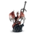thumbnail image 2 of Ain’t It Nice Dragon Statue with Medieval Dragon Sword and Crystal Ball Collectible Dragon Figurine Fantasy Medieval Dragon Décor, Red 4(L) 2(W) 7(H) inches, 2 of 5