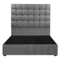 thumbnail image 2 of Box Base Cama Matrimonial + Cabecera Slip Trinity Gris Shadow, 2 of 7