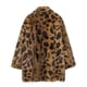 thumbnail image 3 of HH TRAF Chaqueta cálida con efecto de piel sintética para mujer, abrigo de invierno 2024, chaqueta de manga larga con cuello vuelto y estampado de leopardo para mujer, 3 of 4