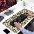 thumbnail image 2 of Long Mouse Pads for Desk,Camouflage Dinosaurs Silhouettes Pattern Desk Mats on Top Of Desks, Desk Mouse Pad Extra Large with 3mm Non-Slip Base and Stitched Edge for Gaming,Office,Work,Home 31.5"x15.7", 2 of 6