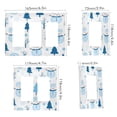 thumbnail image 2 of Yayeee Rocker Switch Wall Plate 1-Gang 4.6"x2.9" Home Decorative Outlet Cover, Blue Simple Cartoon Snowmen, 2 of 6