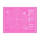 thumbnail image 1 of Tapete para hornear extragrande con medidas Tapete para hornear EVA antiadherente para amasar Tapete antideslizante EVA para encimera de cocina (fondo fucsia con letras blancas)., 1 of 3
