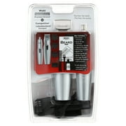 Wahl Mustache Battery Mens Beard Trimmer, 2 Trimmer Set Silver - Model 5606-700