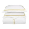 thumbnail image 2 of Miller Cotton Embroidered 3-Piece Duvet Cover Set by Blue Nile Mills, Full/Queen, Gold, 2 of 3