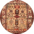 thumbnail image 1 of Ahgly Company Indoor Round Traditional Sand Brown Persian Area Rugs, 3' Round, 1 of 6