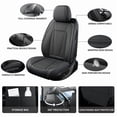 thumbnail image 2 of Car Seat Covers Full Set Custom Fit for Suzuki Jimny 2019-2026 - Premium Faux Leather Auto Protectors with Waterproof, Breathable, Anti-Slip Car Seat Protectors (Black,Full Set), 2 of 8