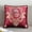 Red, variant on Zenithome 19 Inches 48cm 18.9in Wide Pack Of European Embossed Flower Pillows For Sofa Waist Car Bedrooms Home Backrests