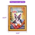 thumbnail image 5 of Watercolor Hello Winter Boston Terrier Chill Christmas Welcome Acrylic Plaque with Wood Photo Frame Box Gentleman Dog Lover Gifts Light Box - 00016, 5 of 5