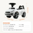 thumbnail image 6 of KFFKFF Push and Ride Toy for Young Children, Suitable for 1-3 Years, Racer Design, Transition from Sitting to Standing, Traditional Children's Riding Toy with Musical Steering Wheel, 6 of 9