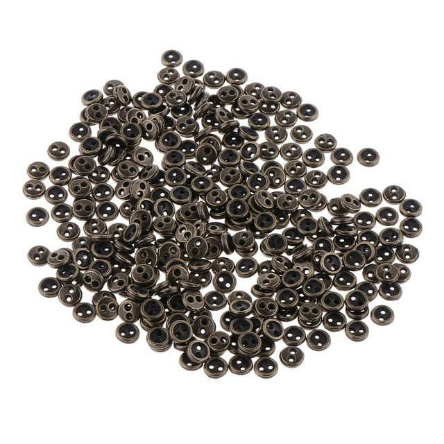 Esquirla 300pcs 5mm Lot Doll Clothes Accessory Mini Buttons DIY Handmade Crafts -Bronze