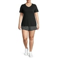 thumbnail image 4 of Athletic Works Women's Plus Size Core V-Neck Short Sleeve T-Shirt, 4 of 6