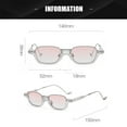 thumbnail image 2 of Montura de gafas anti luz azul de montura pequeña, gafas de sol estilo hip-hop, fabricadas en PC y metal, 2 of 5