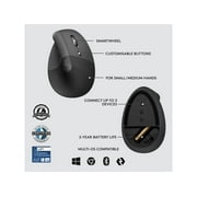 Logitech Vertical Wireless Mouse Business Edition 910-006491