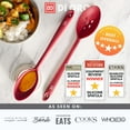 thumbnail image 6 of DI ORO Seamless Series Solid Silicone Spoon - 600F Heat-Resistant Rubber Non-Stick Kitchen Utensil for Mixing, Serving, Cooking and More - LFGB Certified and FDA Approved Pro-Grade Silicone –Red, 6 of 8
