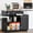 Black + Steel, variant on Sideboard Buffet Cabinet with 2 Drawers and Adjustable Shelf, White MDF Kitchen Storage Cabinet for Living Room, Hallway, Entryway, 26.75 W