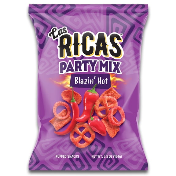 Las Ricas Blazin Hot Fiesta Mix, 6.5oz Bag