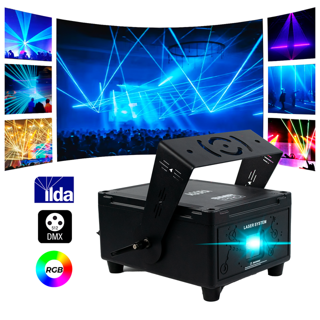 Láser Rgb 10w Agora Smrpro App Bluetooth Dmx Ilda Full Color