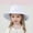 White, variant on Aihuaihua Baby Girl Sun Hat Summer UPF 50+ Baby Girl Bucket Hat Wide Brim Summer Outdoor Solid Beach Hats for Kids Pink,10Y