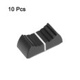thumbnail image 2 of Unique Bargains Straight Slide Potentiometer Flat push Knob Insert Shaft 4x1.2mm Black 10pcs, Plastic, 2 of 4