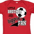 thumbnail image 4 of Inktastic Little Brother and Biggest Fan Soccer Player Boys Baby Bodysuit, 4 of 5