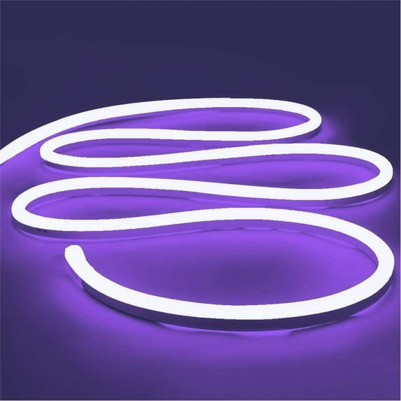12V Flexible LED Strip Waterproof Sign Neon Lights Silicone Tube (2M - 6.6 FT) purple