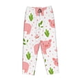 thumbnail image 4 of Daiia Funny Little Pigs Women's Sleep Pant with Pockets and Drawstring,Pajama Pants-Small, 4 of 9
